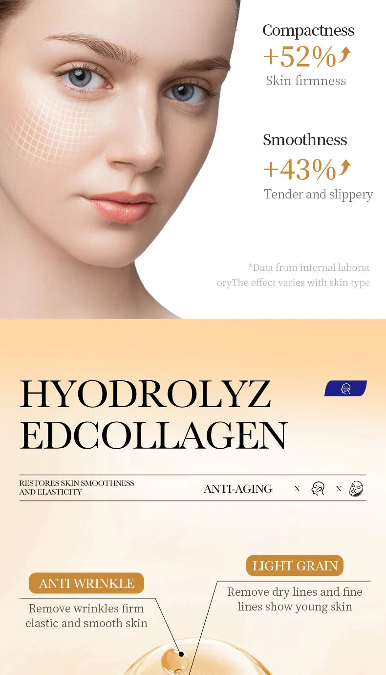 Collagen Facial Mask (10pcs) – Anti-Wrinkle, Moisturizing & Brightening