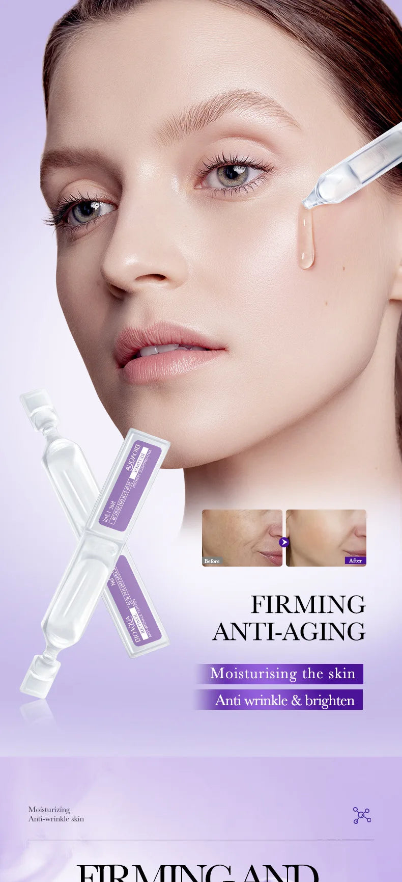 BIOAQUA 30pcs Face Serum – Retinol, Vitamin C & Hyaluronic Acid