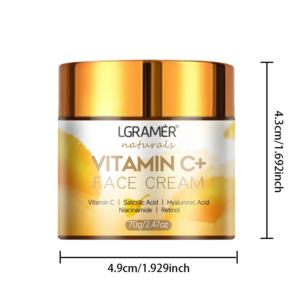 Vitamin C & Retinol Face Cream – Anti-Wrinkle, Hydrating, Firming & Brightening