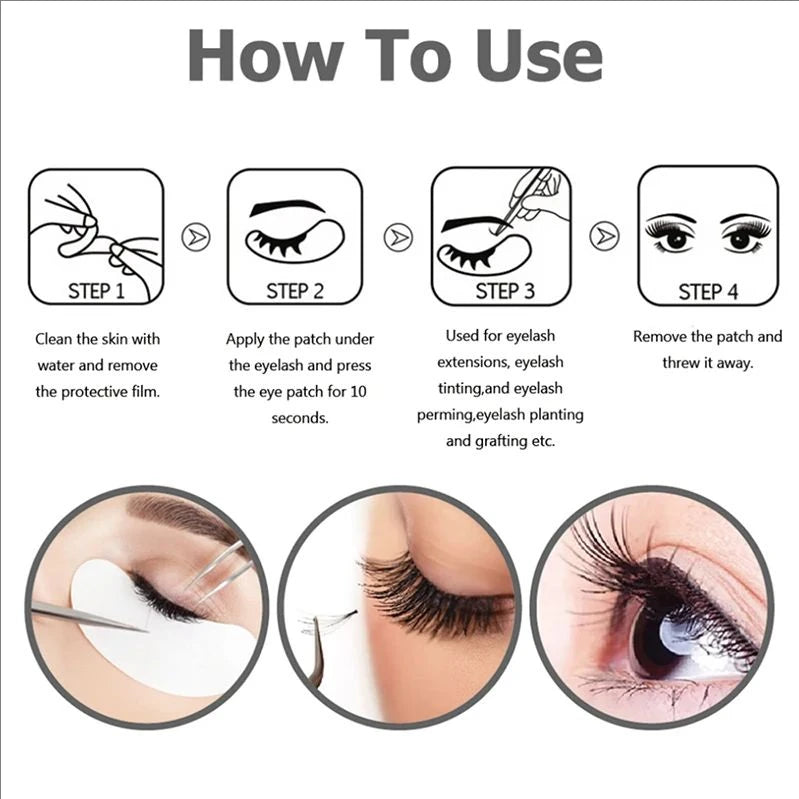 MJ Gel Eye Pads (50 Pairs) – Under-Eye Patches for Eyelash Extension