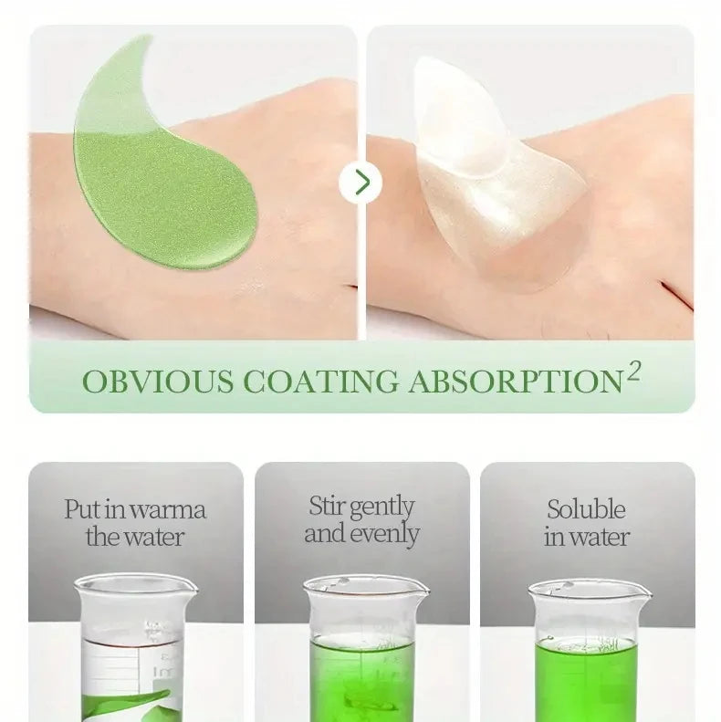 Aloe Vera Collagen Eye Mask (60pcs) – Moisturizing, Brightening & Dark Circle Care