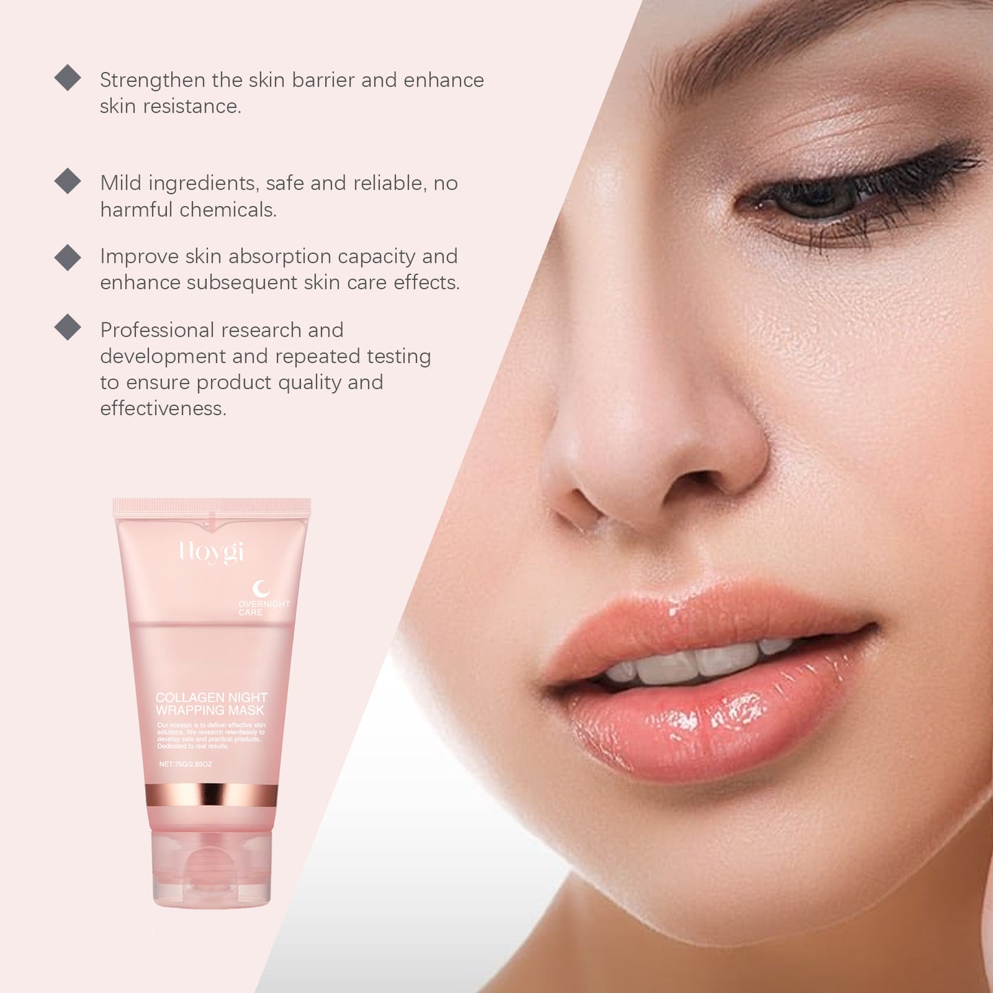 Collagen Overnight Peel-Off Mask – Hydrating & Firming Night Care Set