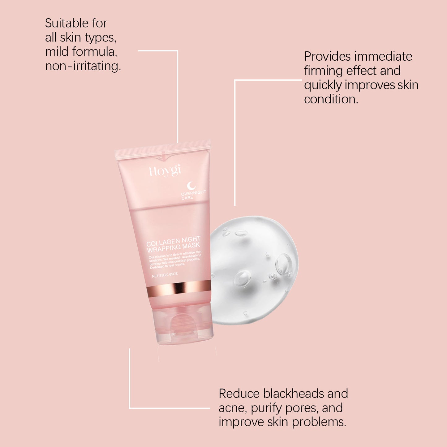 Collagen Overnight Peel-Off Mask – Hydrating & Firming Night Care Set