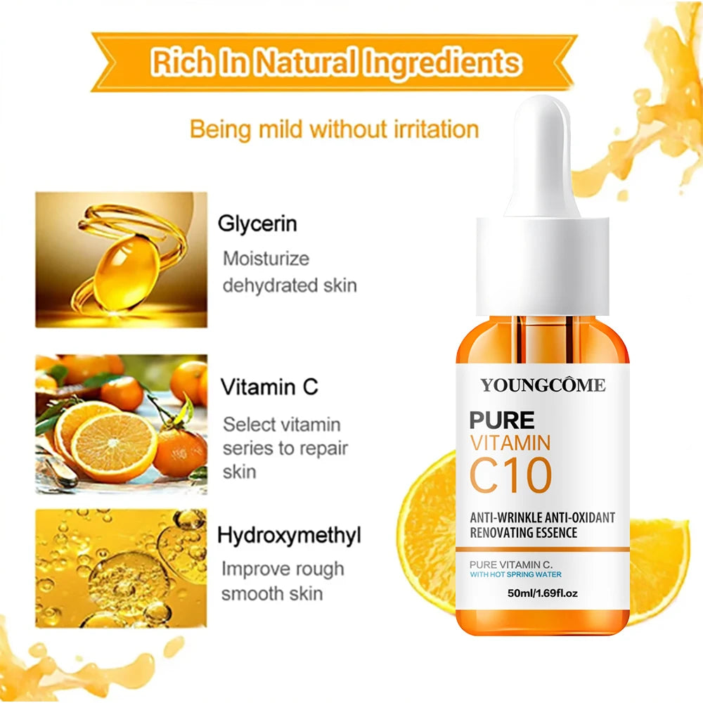 Vitamin C & Hyaluronic Acid Face Serum – Brightening, Anti-Aging & Hydrating