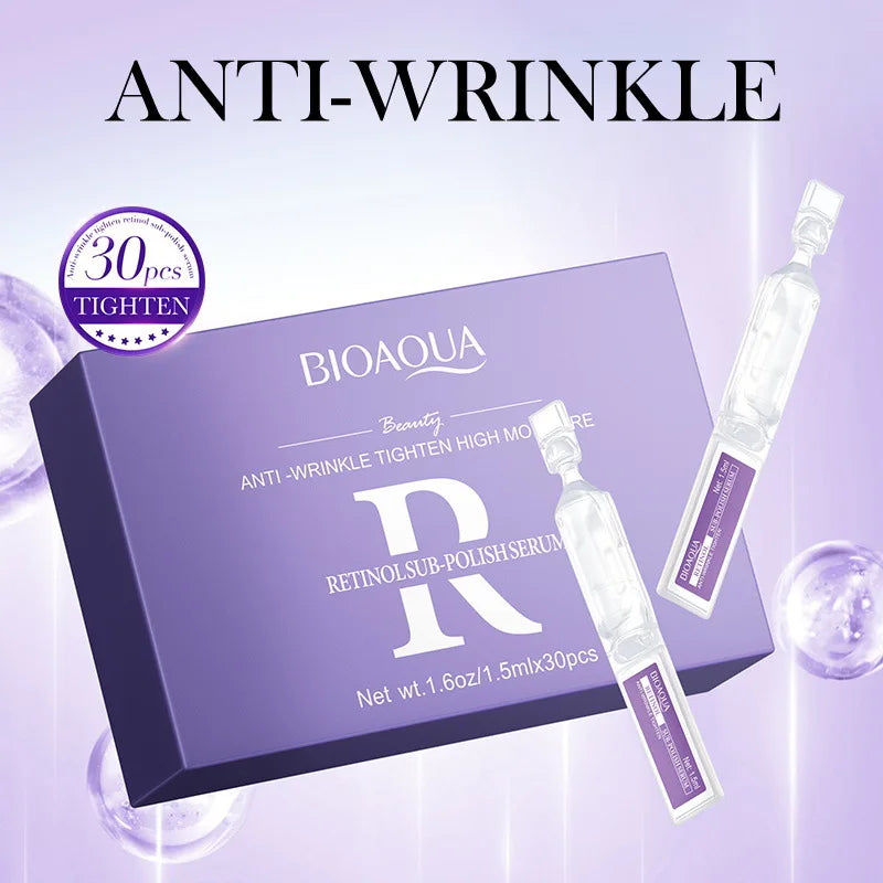 BIOAQUA 30pcs Face Serum – Retinol, Vitamin C & Hyaluronic Acid