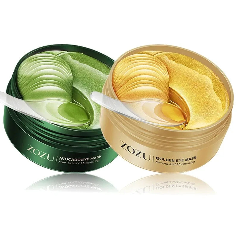 Avocado Gold Eye Patches (60/120pcs) – Moisturizing, Anti-Wrinkle & Dark Circles Care
