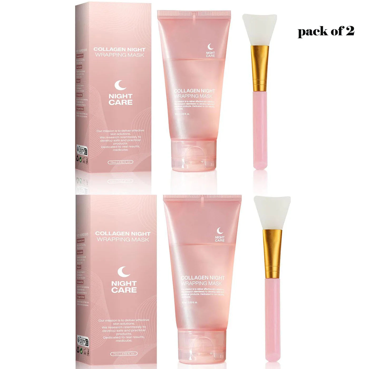 Hydrolyzed Collagen Overnight Mask – Hydrating, Firming & Brightening Peel-Off