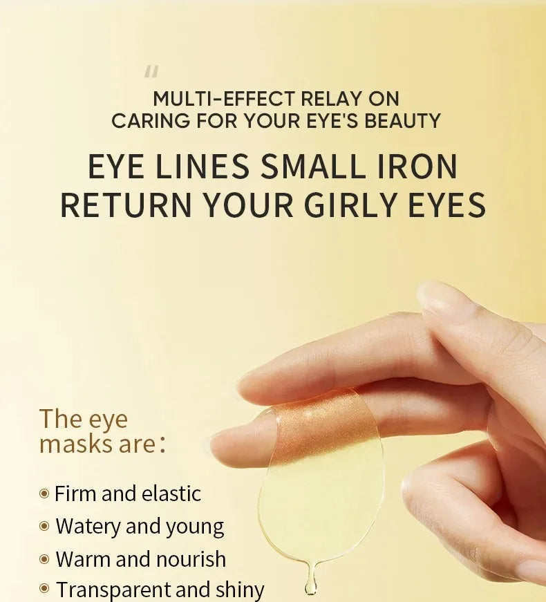 Avocado Gold Eye Patches (60/120pcs) – Moisturizing, Anti-Wrinkle & Dark Circles Care