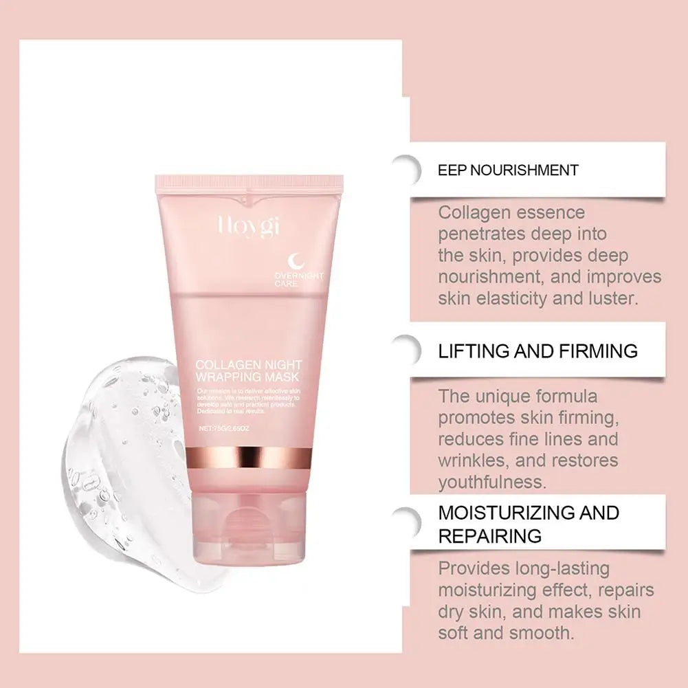 Hydrolyzed Collagen Overnight Mask – Hydrating, Firming & Brightening Peel-Off