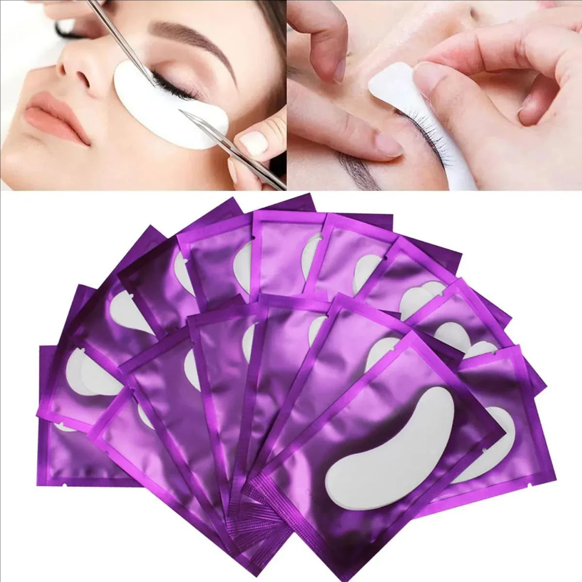 MJ Gel Eye Pads (50 Pairs) – Under-Eye Patches for Eyelash Extension