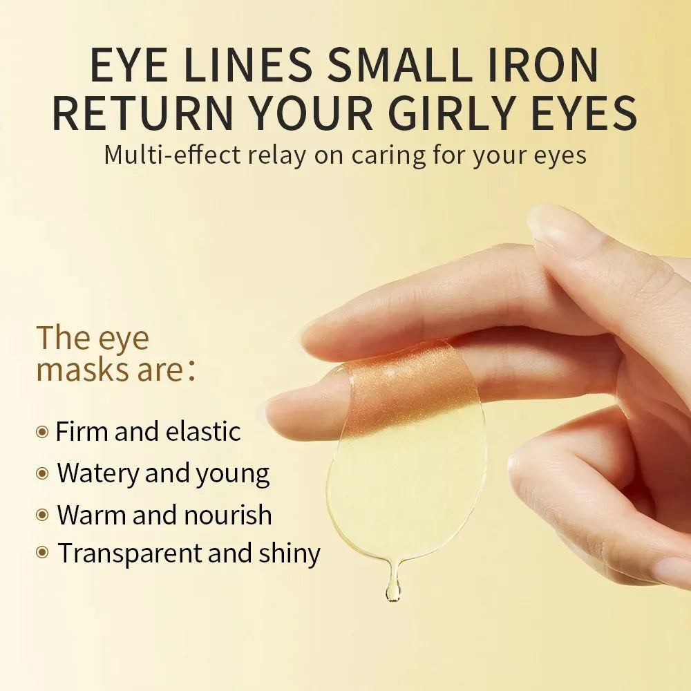 Avocado Gold Eye Patches (60/120pcs) – Moisturizing, Anti-Wrinkle & Dark Circles Care