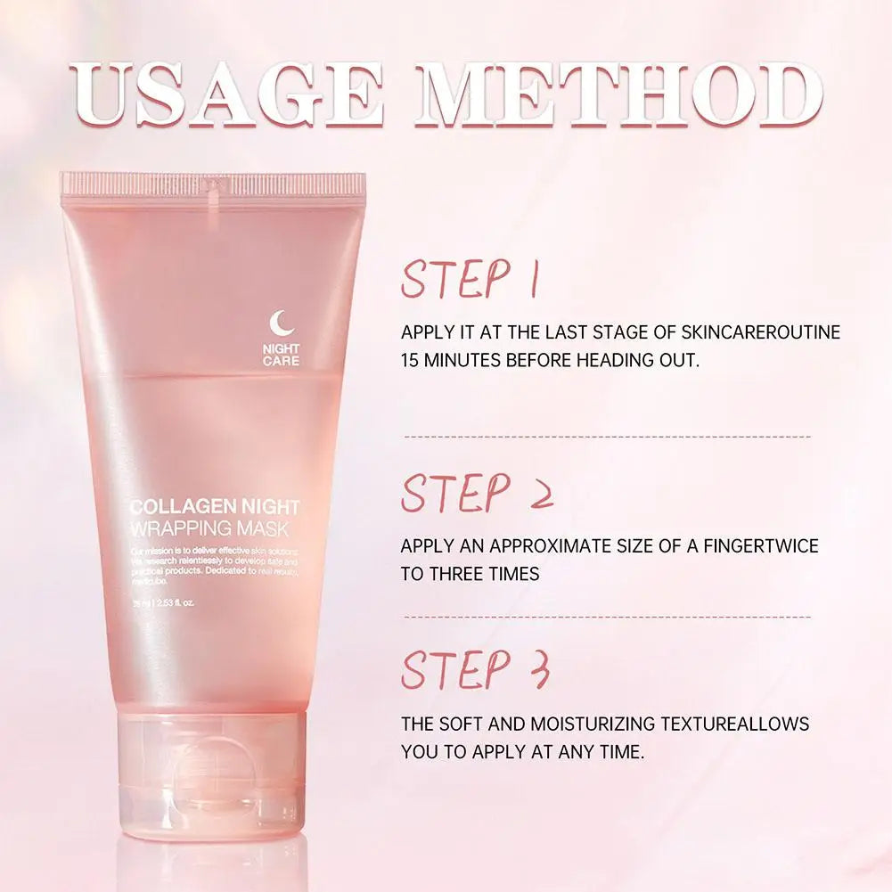 Hydrolyzed Collagen Overnight Mask – Hydrating, Firming & Brightening Peel-Off