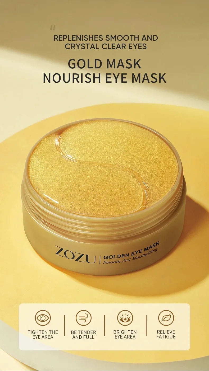 Avocado Gold Eye Patches (60/120pcs) – Moisturizing, Anti-Wrinkle & Dark Circles Care
