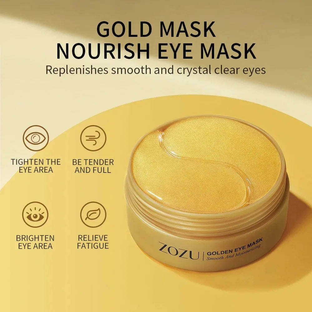 Avocado Gold Eye Patches (60/120pcs) – Moisturizing, Anti-Wrinkle & Dark Circles Care