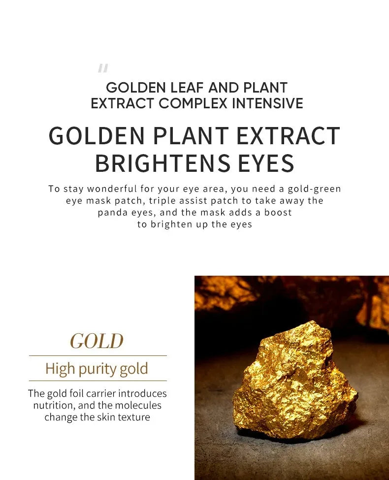Avocado Gold Eye Patches (60/120pcs) – Moisturizing, Anti-Wrinkle & Dark Circles Care