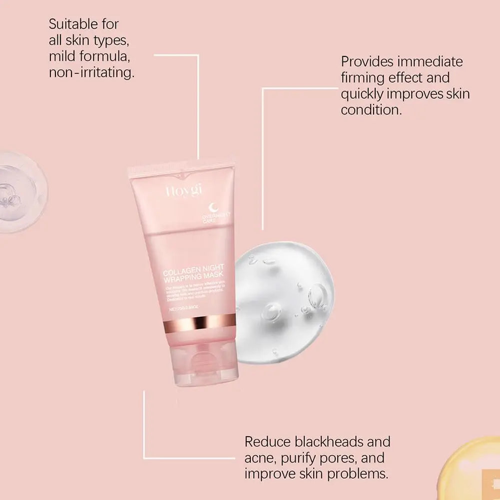 Hydrolyzed Collagen Overnight Mask – Hydrating, Firming & Brightening Peel-Off