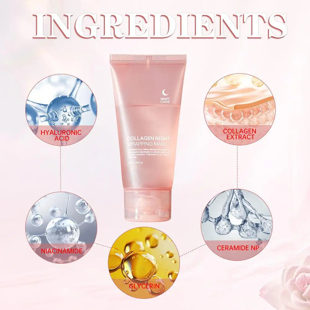 Hydrolyzed Collagen Overnight Mask – Hydrating, Firming & Brightening Peel-Off