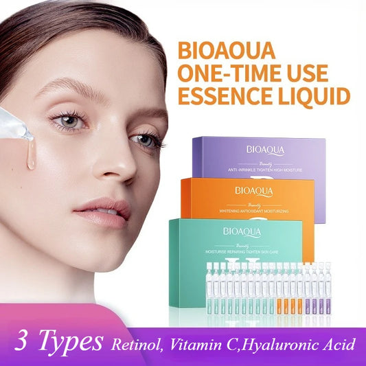 BIOAQUA 30pcs Face Serum – Retinol, Vitamin C & Hyaluronic Acid