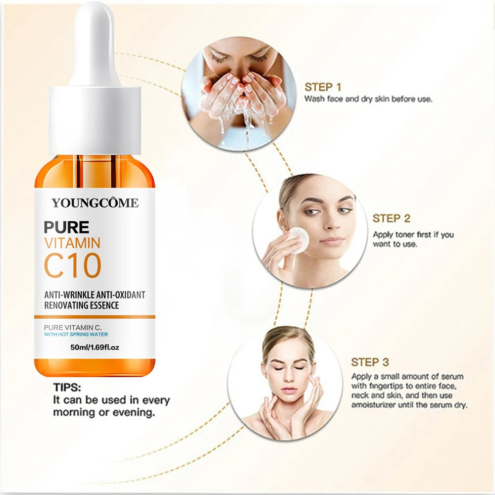 Vitamin C & Hyaluronic Acid Face Serum – Brightening, Anti-Aging & Hydrating