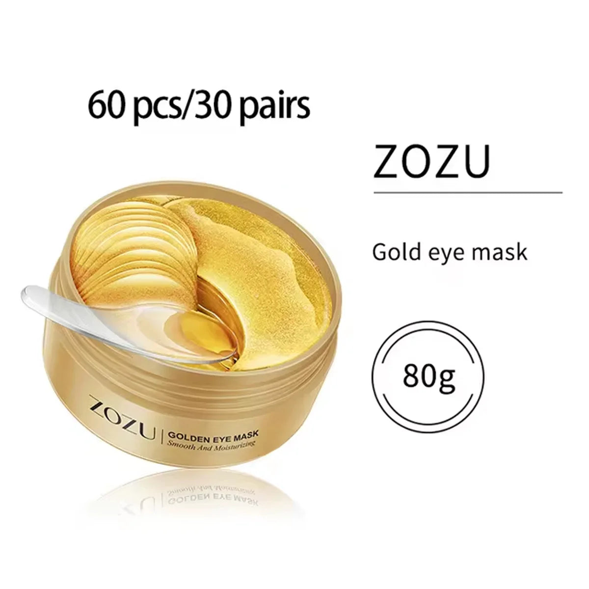 Avocado Gold Eye Patches (60/120pcs) – Moisturizing, Anti-Wrinkle & Dark Circles Care